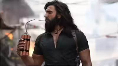 Ranveer Singh in an intense look from Dhurandhar 2 as the film achieves strong global box office success