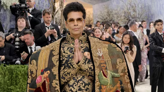 Karan Johar in Manish Malhotra outfit at Met Gala