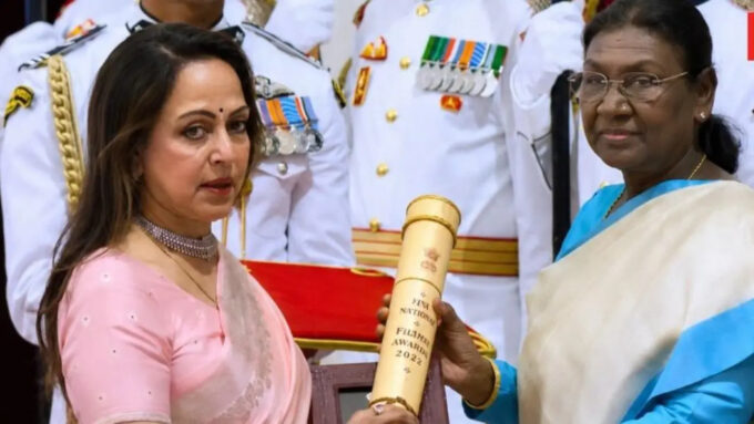 Hema Malini remembers Dharmendra during Padma Awards 2026 ceremony