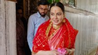 Kangana Ranaut wearing mangalsutra on Queen 2 film set