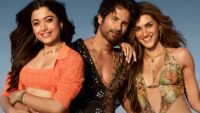 Shahid Kapoor, Kriti Sanon and Rashmika Mandanna in Cocktail 2