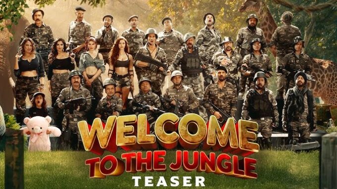 Akshay Kumar and ensemble cast in Welcome To The Jungle movie review