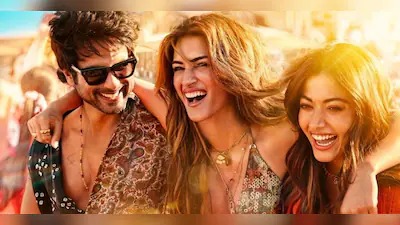 Shahid Kapoor, Kriti Sanon and Rashmika Mandanna in Cocktail 2