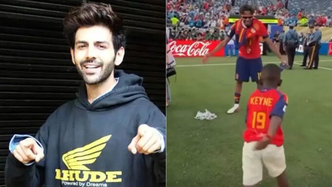 Kartik Aaryan praises Lamine Yamal after Spain's FIFA World Cup 2026 victory, calling the young footballer's journey truly inspiring.