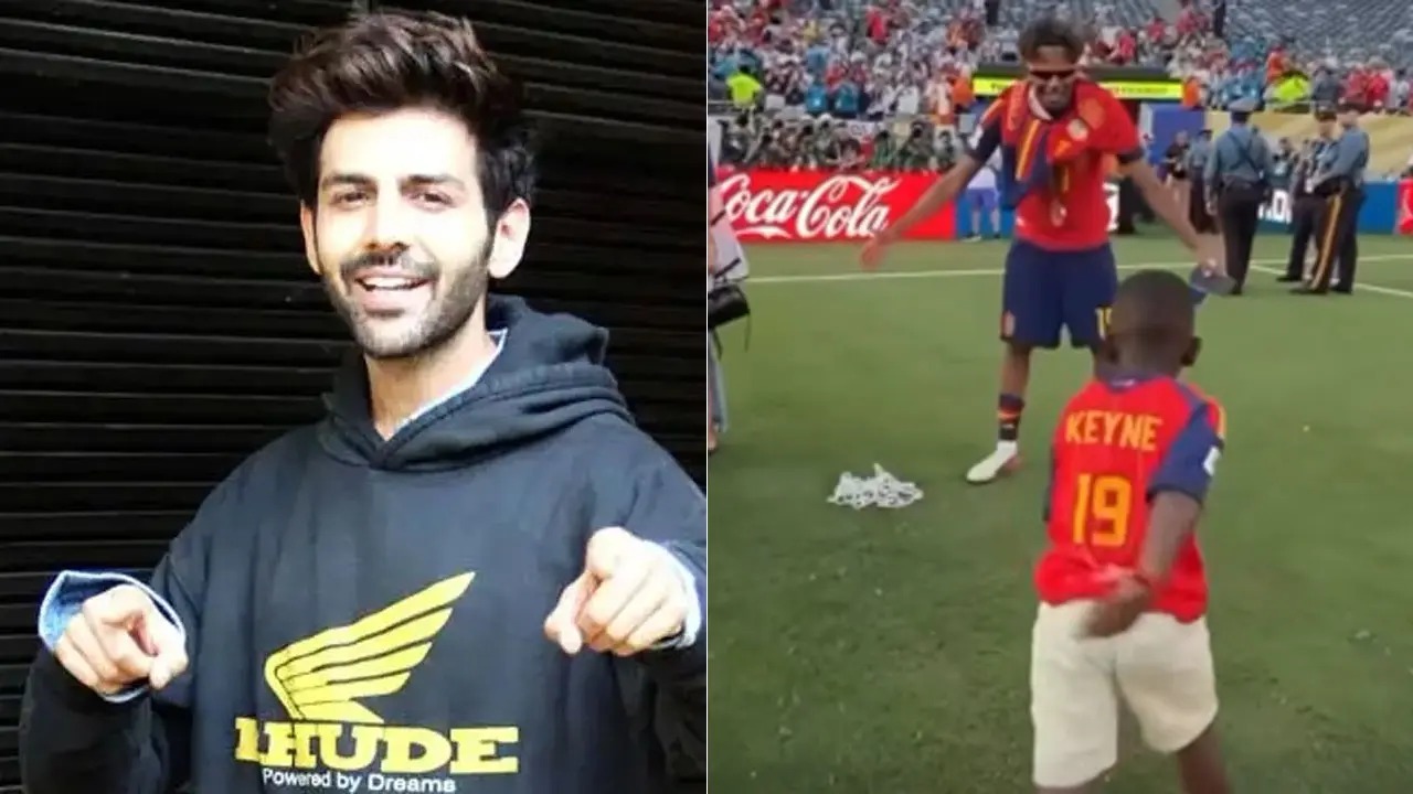 Kartik Aaryan praises Lamine Yamal after Spain's FIFA World Cup 2026 victory, calling the young footballer's journey truly inspiring.