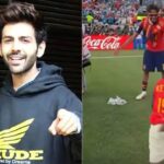 Kartik Aaryan praises Lamine Yamal after Spain's FIFA World Cup 2026 victory, calling the young footballer's journey truly inspiring.