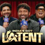 Samay Raina with Kiku Sharda, Chandan Prabhakar and Haarsh Limbachiyaa on India's Got Latent Season 2