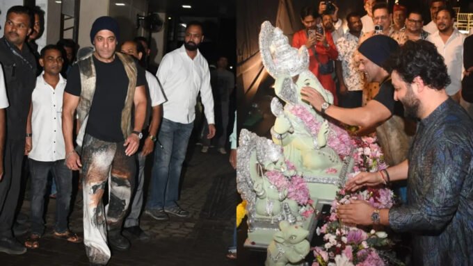 Arpita Khan Corrects Salman Khan After He Performs Ganpati Aarti In The Wrong Direction