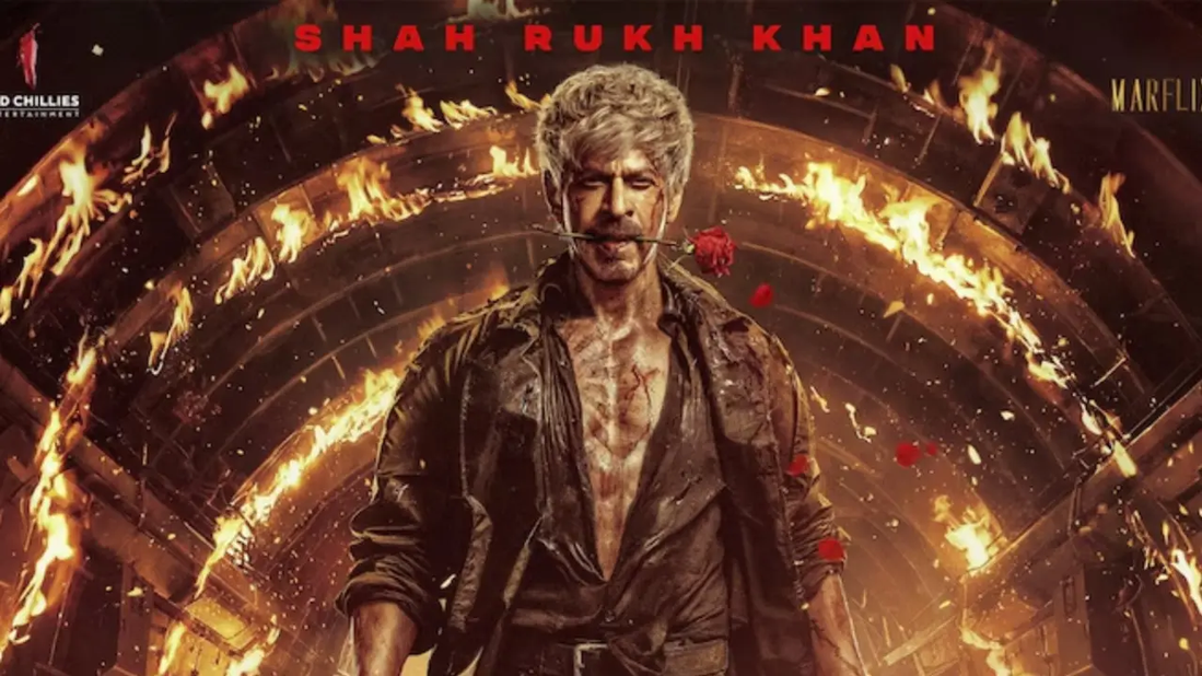 Shah Rukh Khan sports a bruised, intense look with a gun and a rose in the new poster for Siddharth Anand’s film King, releasing December 24, 2026.